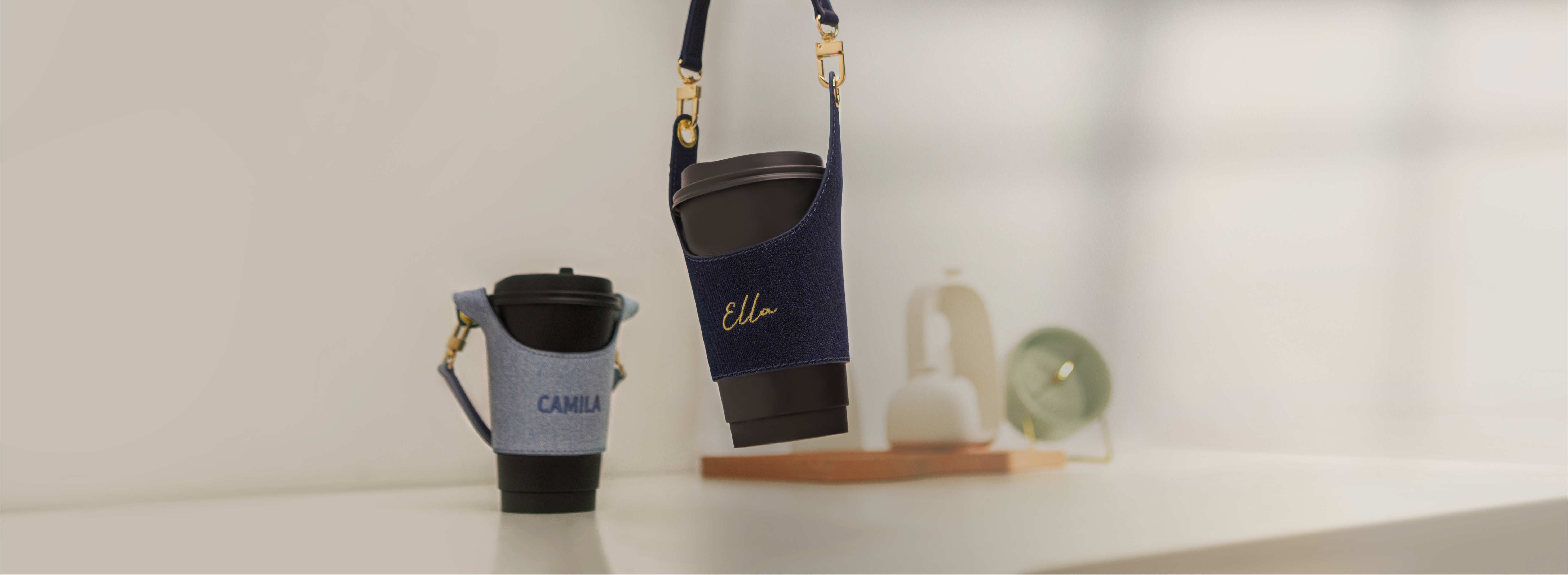 Denim Cal Cup Holder