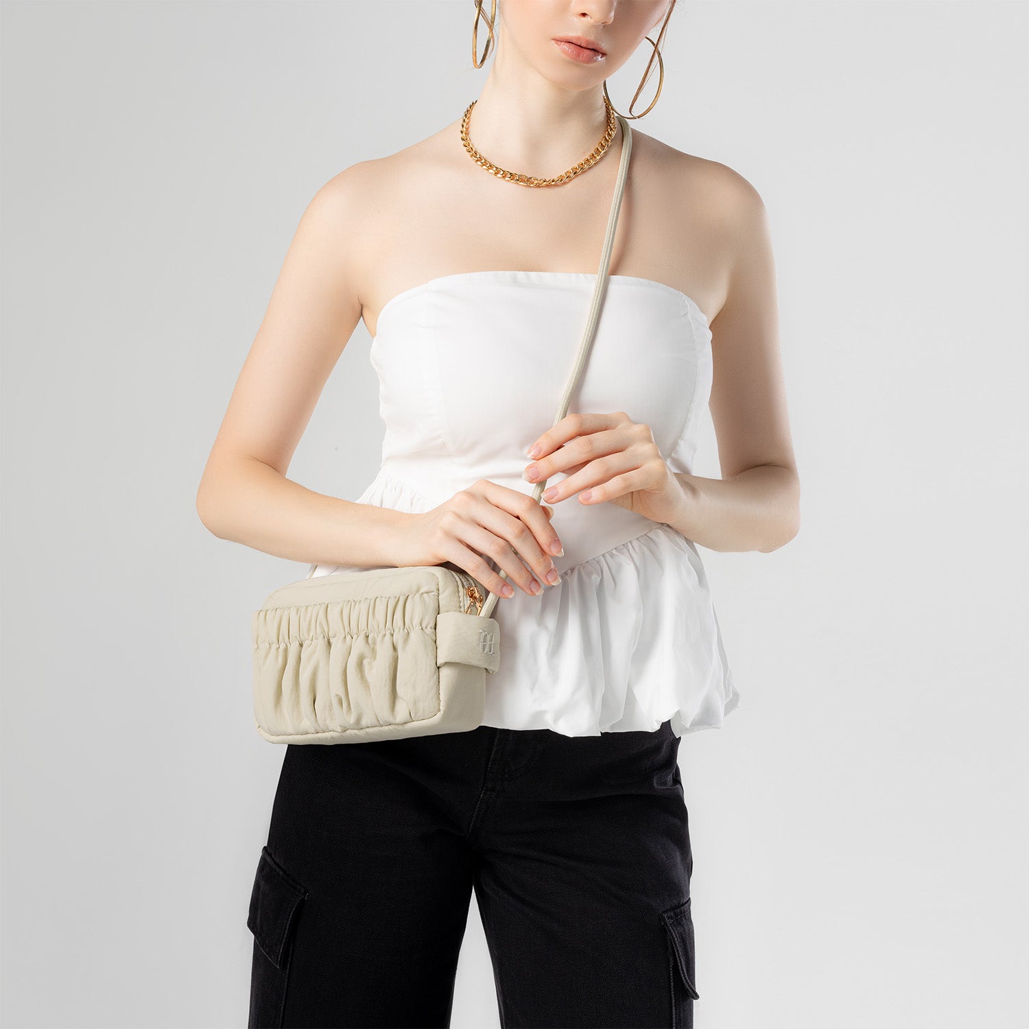 バッグ Sillage Felt 2way Bag Beige L nodzoku Sillage Felt 2way Bag Beige L nodzoku