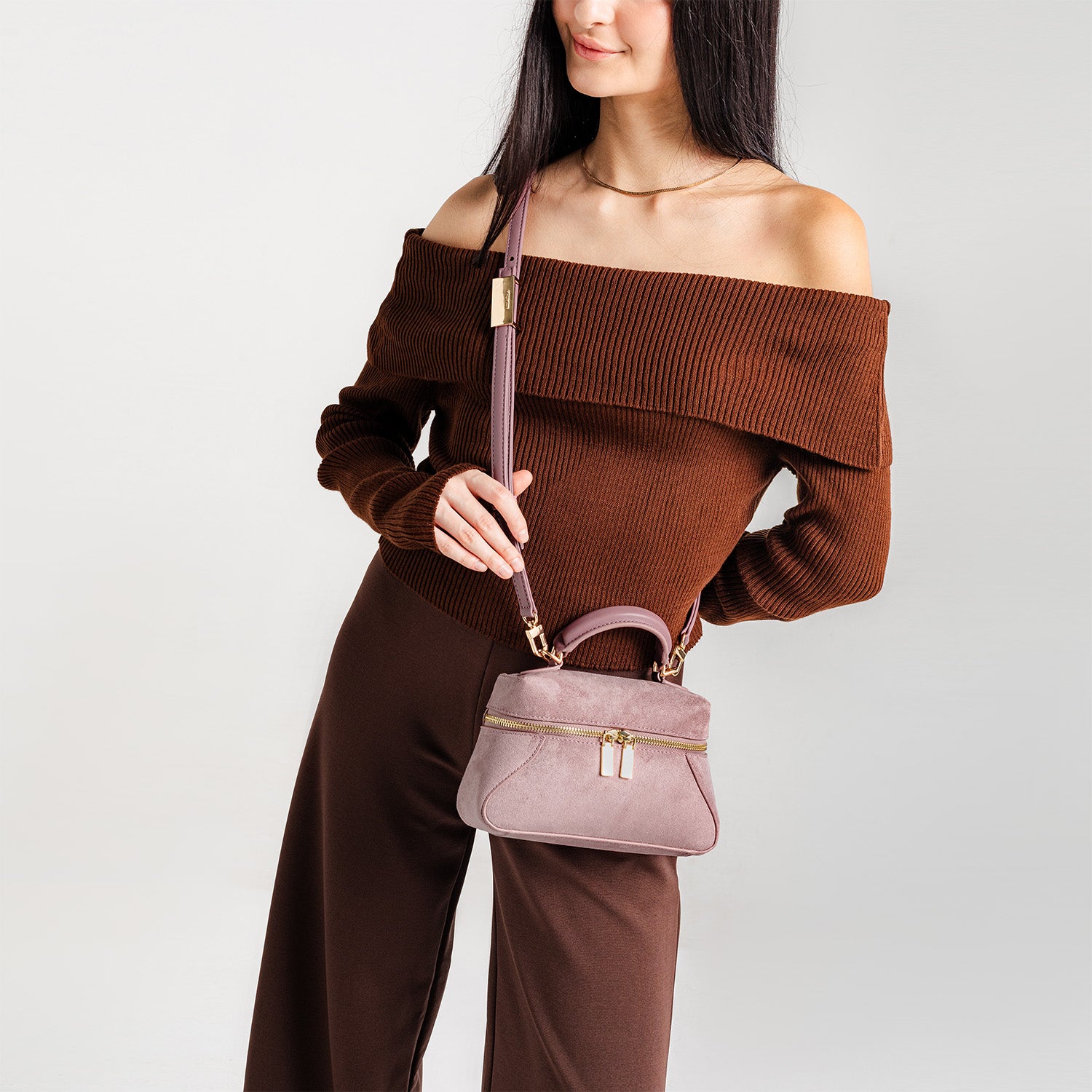Zipzip Vanity Bag Suede – Sometime